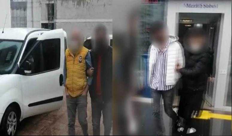 DOLANDIRICILAR BANKADA PARA ÇEKERKEN SUÇÜSTÜ YAKALANDI