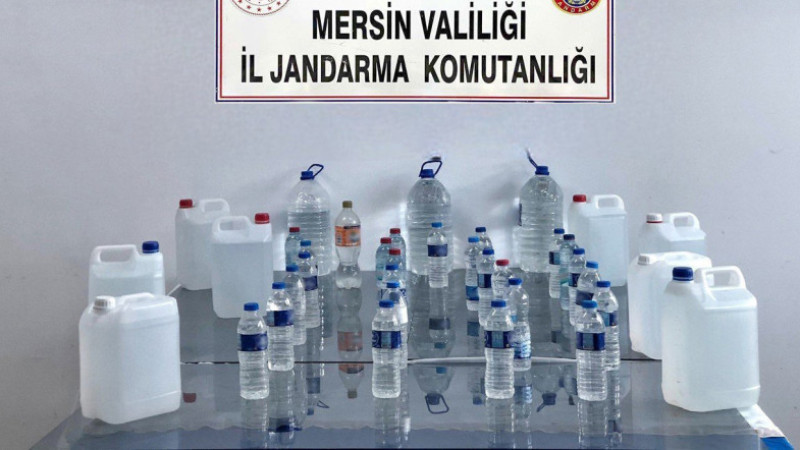 Mersin’de Sahte Alkollü İçki Üreten  1 Kişi gözaltına alındı
