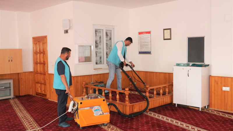 Mersin Haber/ Toroslar’da İbadethaneler Bayrama Hazırlanıyor
