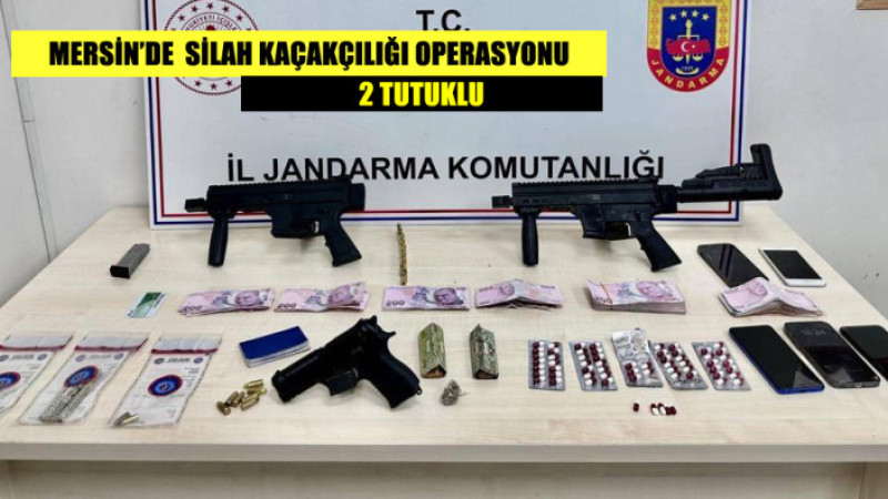 Mersin’de  Silah Kaçakçılığı Operasyonu: 2 Tutuklu 