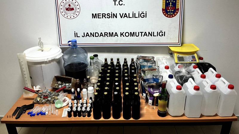 Mersin’de Sahte Alkollü İçki Operasyonu: 1 Gözaltı 