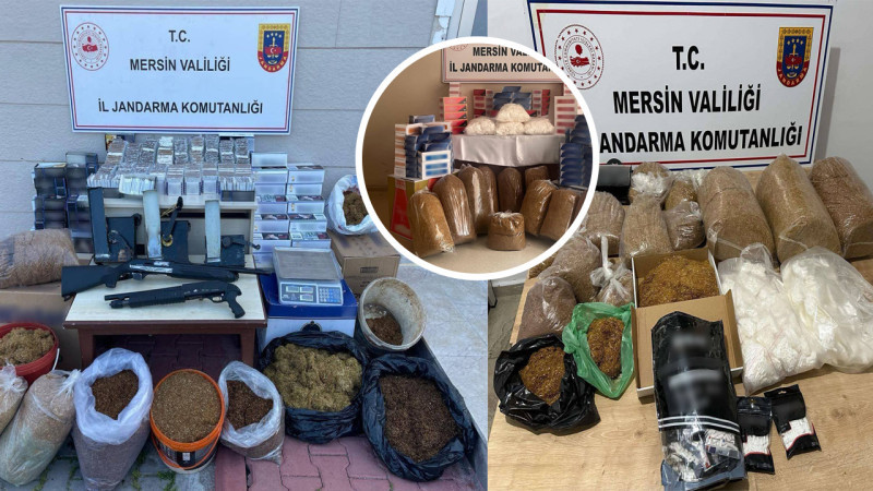 Mersin’de Kaçak Makaron Operasyonu:  5  Şüpheli Gözaltına Alındı