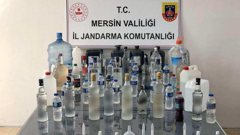 MERSİN'DE SAHTE İÇKİ OPERASYONU