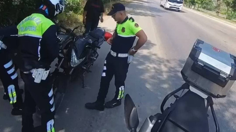 Çalıntı Motosikletle Trafikte Yakalandı/ Mersin Haber