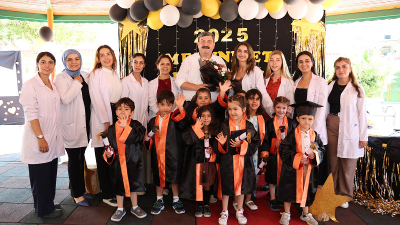 Toroslar’ın Gündüz Bakımevinde Mezuniyet Sevinci