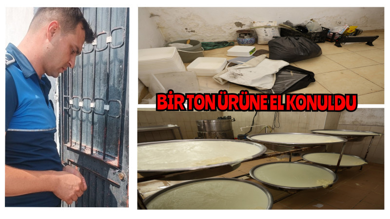 Toroslar zabıtası Kaçak ve sağlıksız süt ürünleri imalathanesinin mühürledi