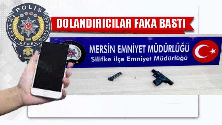 MERSİN’DE   KENDİLERİNİ POLİS VE SAVCI OLARAK TANITAN  2 DOLANDIRICI SUÇÜSTÜ YAKALANDI