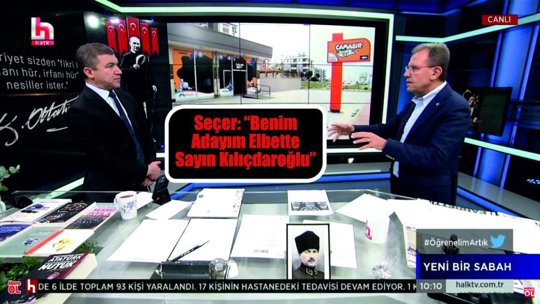 Başkan Seçer, Halk Tv’de İsmail Küçükkaya’nın Konuğu Oldu