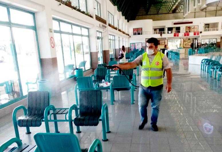 TAŞTİ’DE DEZENFEKTE ÇALIŞMALARI SÜREKLİ YAPILIYOR