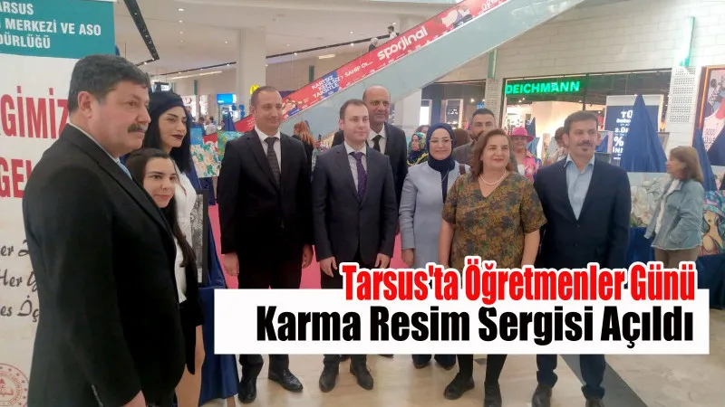 Tarsus’ta Öğretmenler Günü Karma Resim Sergisi Açıldı