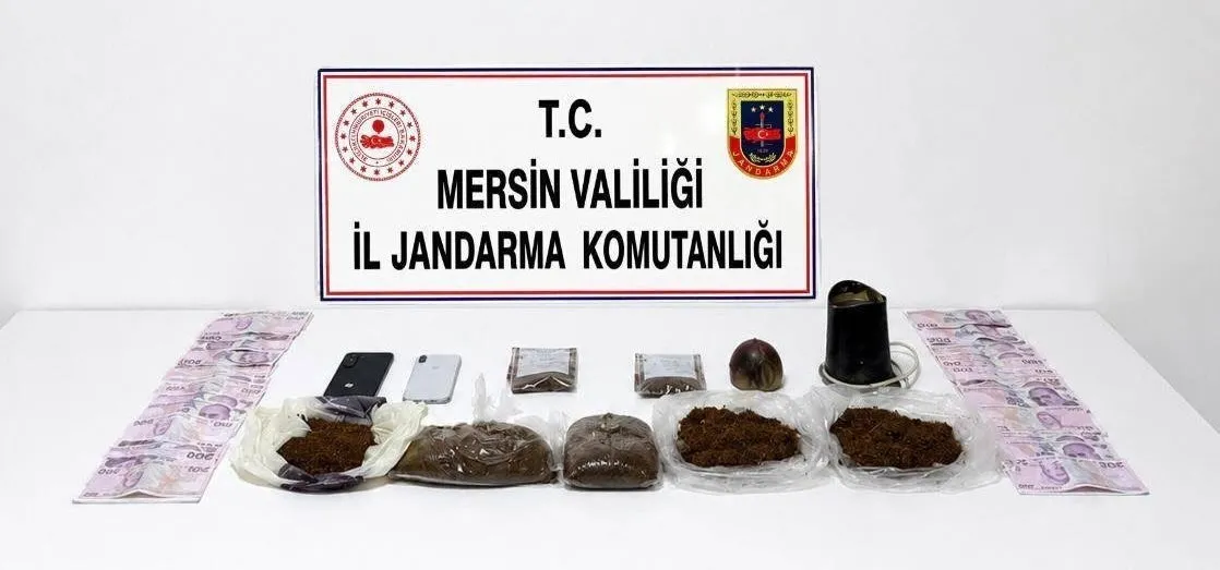 MERSİN’DE JANDARMADAN UYUŞTURUCU OPERASYONU: 3 GÖZALTI, 1 TUTUKLAMA