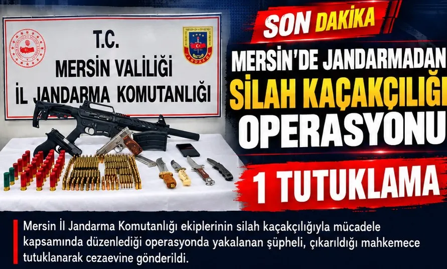 Mersin’de Jandarmadan Silah Kaçakçılığı Operasyonu: 1 Tutuklama