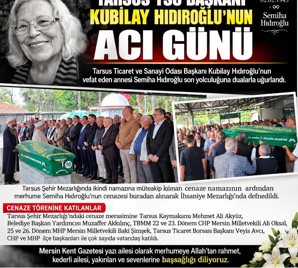 TSO YÖNETİM KURULU BAŞKANI KUBİLAY HIDIROĞLU’NUN ACI GÜNÜ