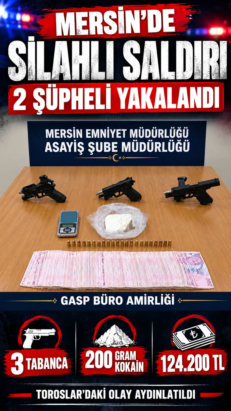 ‎MERSİN’DE EVE SİLAHLI SALDIRI: 2 ŞÜPHELİ YAKALANDI!